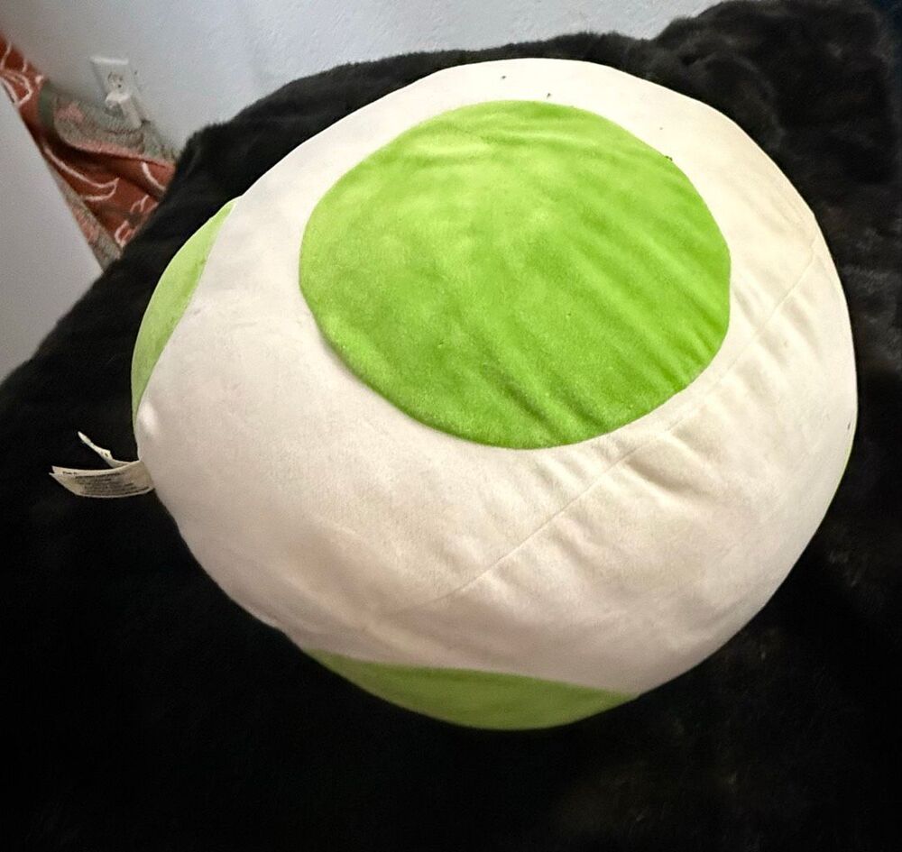 Super Mario Club Mocchi-Mocchi- Yoshi Egg Plush Green White Tomy
